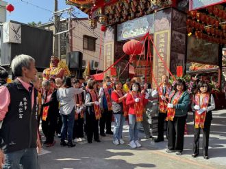 113年1月14日六興宮參加嘉邑聖興宮牌樓竣工揭匾大典